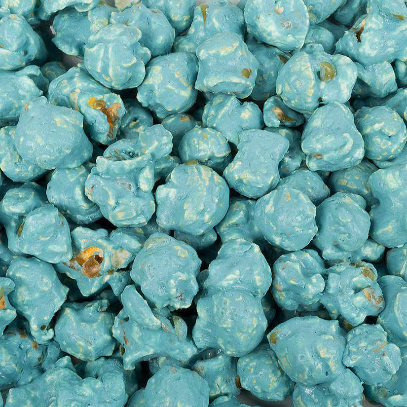 1 lb Light Blue Candy Coated Popcorn Vanilla Flavored (1lb Bag) Image