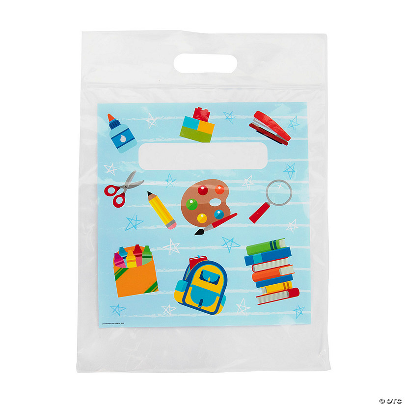 10 1/2" x 14 1/4" Classroom Storage Plastic Bags &#8211; 12 Pc.  Image