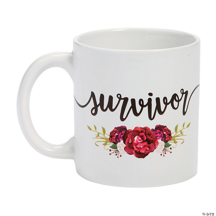 10 oz. Awareness Survivor Reusable Ceramic Coffee Mug Image