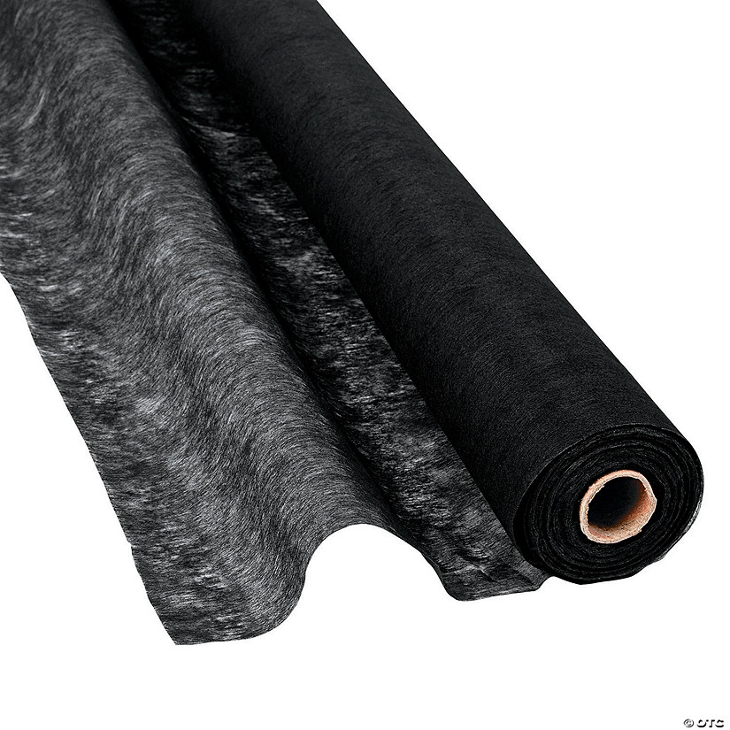 100 Ft. x 3 Ft. Solid Black Fabric Gossamer Roll Decorating Drape Image