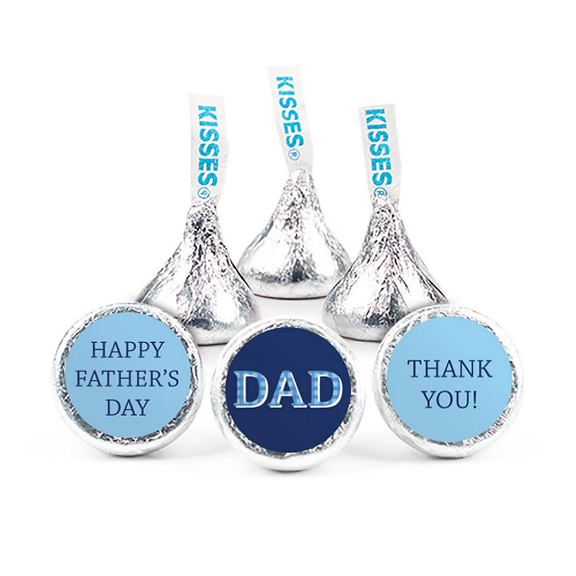 100 Pcs Father's Day Candy Hershey's Kisses Chocolate Gift for Dad (1lb) Image