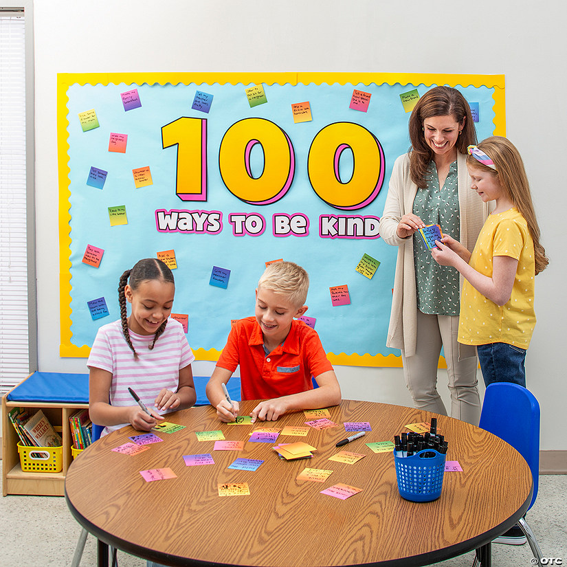 100 Ways to Be Kind Classroom Wall Statement Piece - 107 Pc. Image