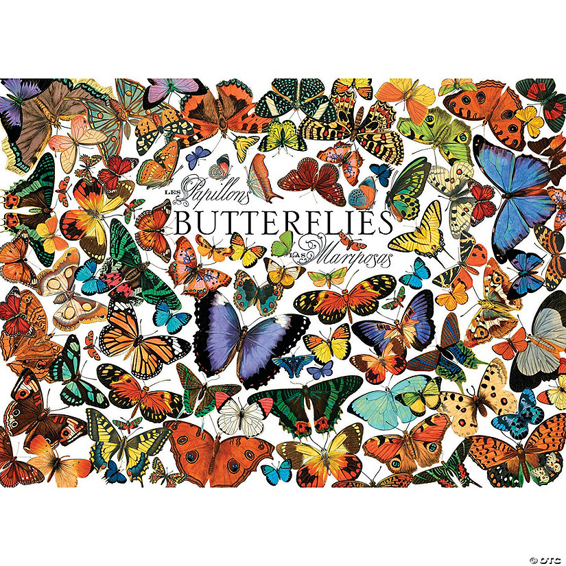 1,000-piece Puzzle: Butterflies Image