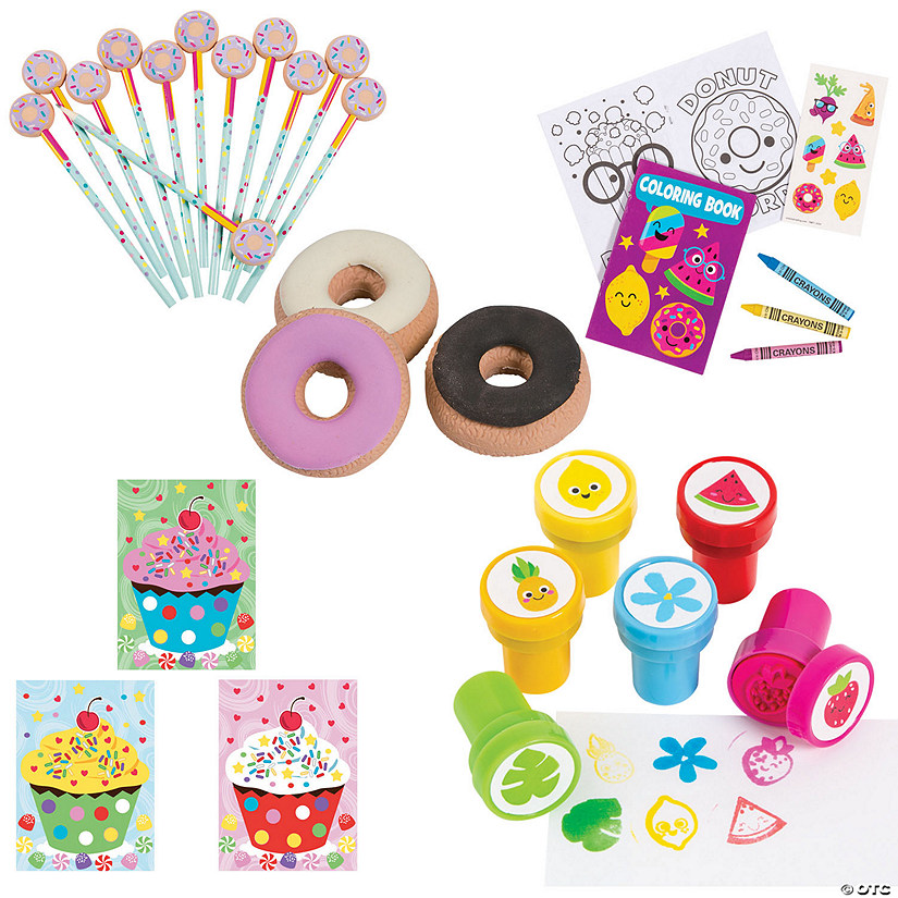 108 Pc. Foodie Stationery Kit for 12 Image