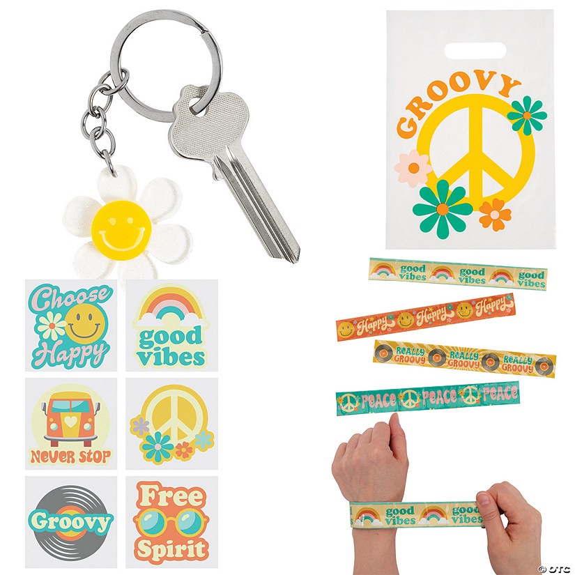 108 Pc. Groovy Party Favor Kit for 12 Image