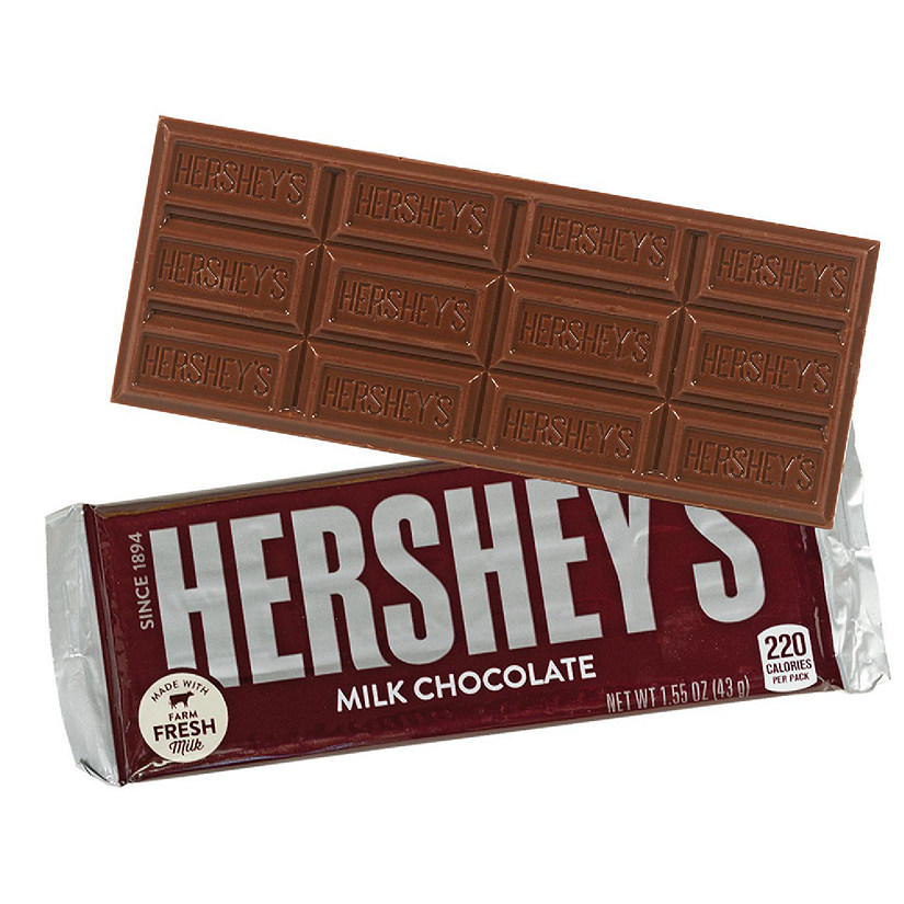 108 Pcs Hershey's Chocolate Bars 1.55oz Milk Chocolate Candy Bars in Bulk Image