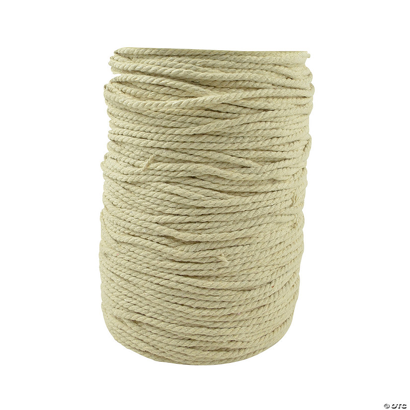 109 Yd. Macram&#233; 3 Ply Natural Cotton Cording Image
