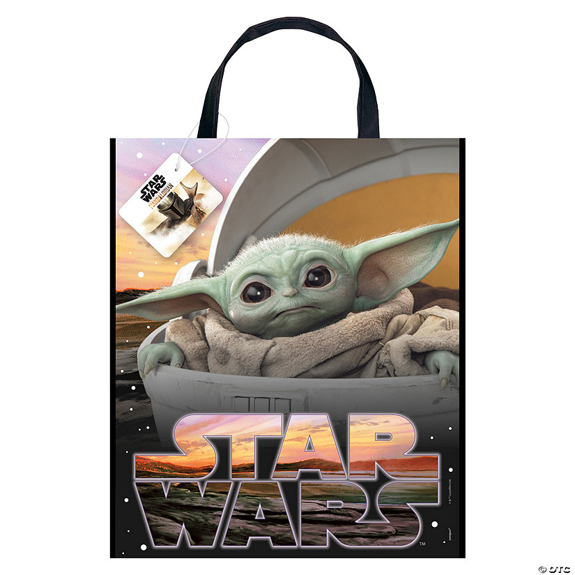11" x 13" Large Star Wars&#8482; The Mandalorian&#8482; The Child Plastic Tote Bag Image