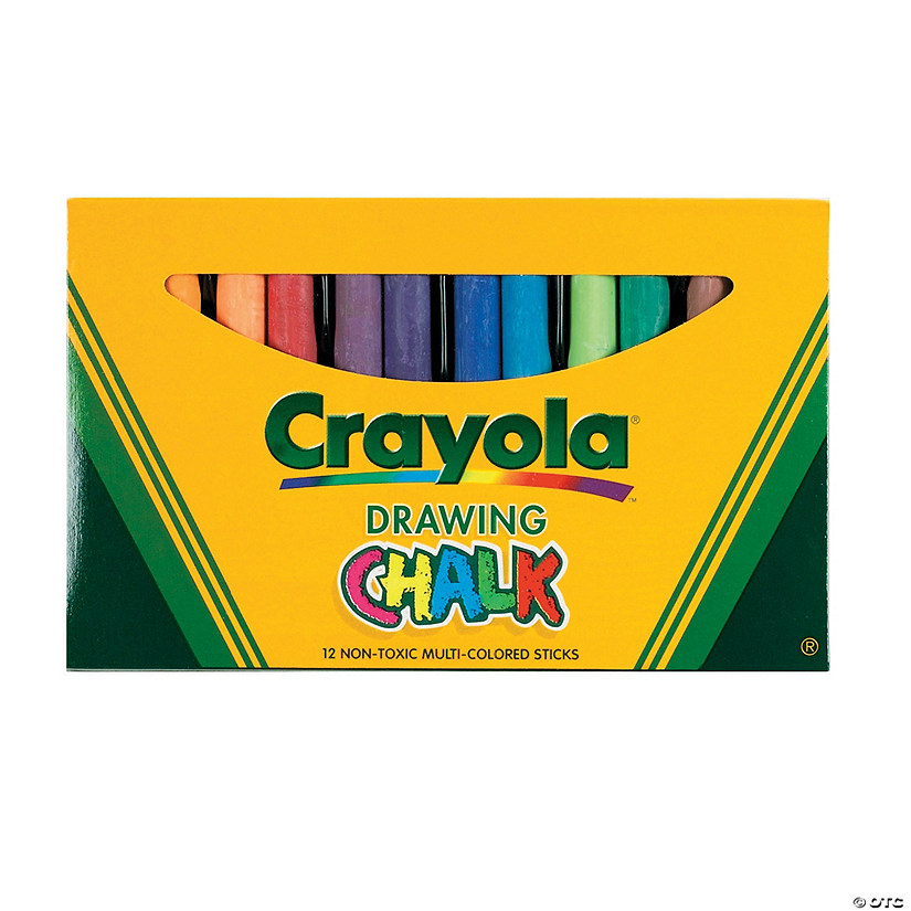 12-Color Crayola<sup>&#174;</sup> Colored Drawing Chalk Image