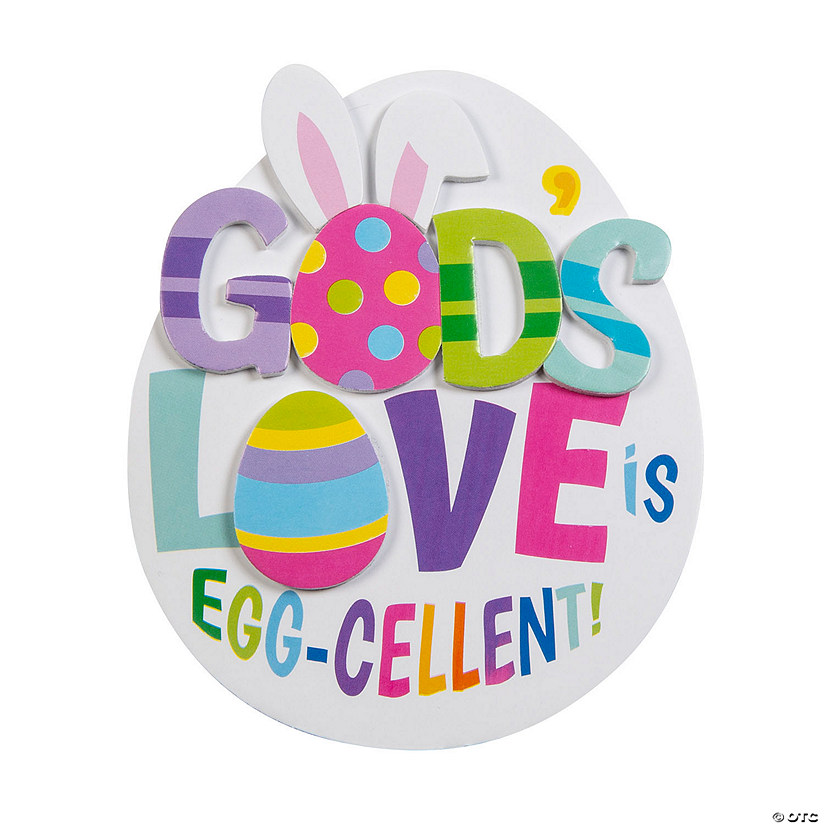12 Pc. Easter God&#8217;s Love is Egg-Cellent Magnet Craft Kit - Makes 12 Image