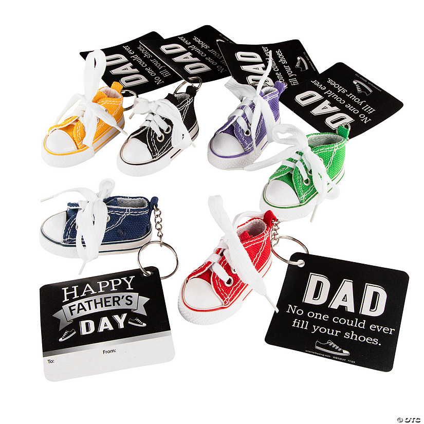 12 Pc. Father&#8217;s Day Shoe Keychains with Card for 12 Image