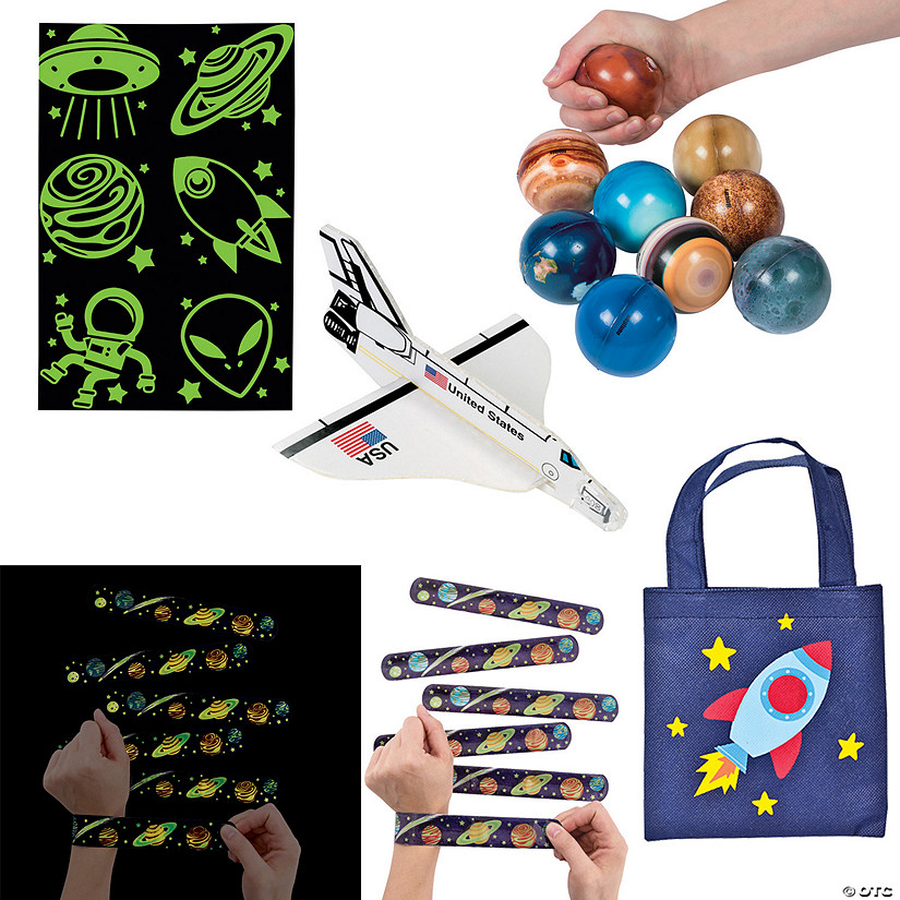 120 Pc. Space Party Favor Kit for 12 Guests Image