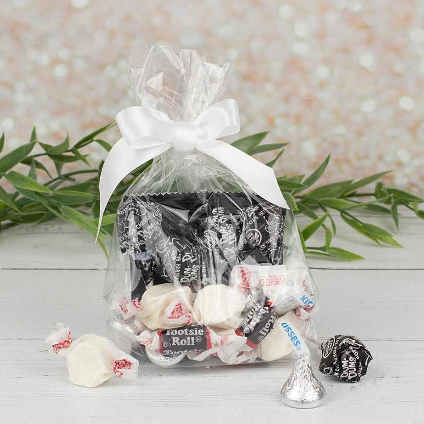 12ct Black Candy Goodie Bag Party Favors by Just Candy (12 Pack) Image