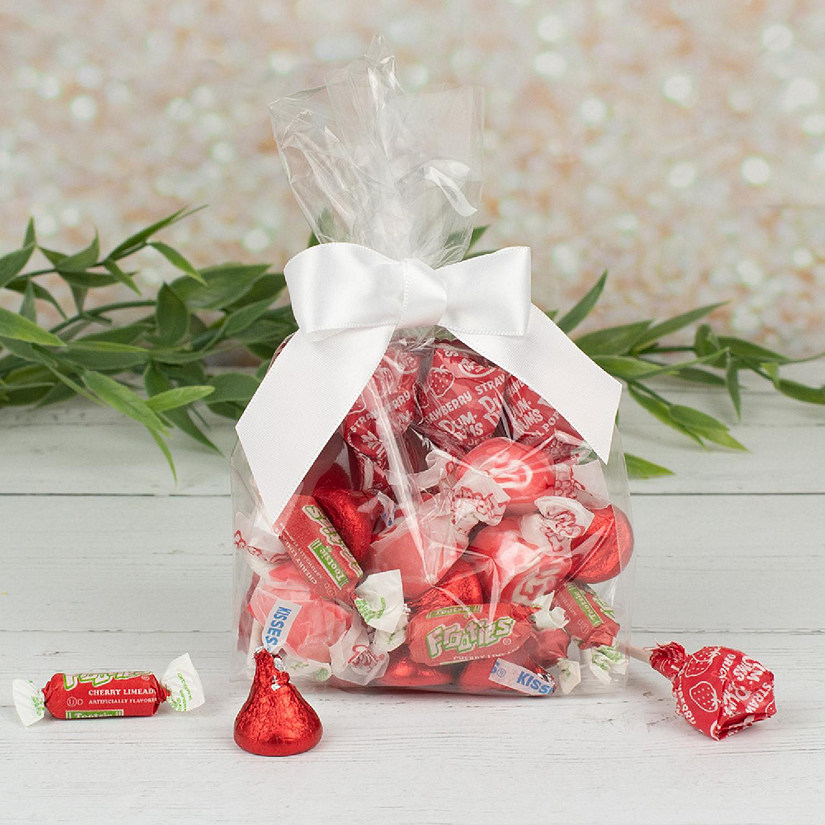 12ct Red Candy Goodie Bag Party Favors by Just Candy (12 Pack) Image