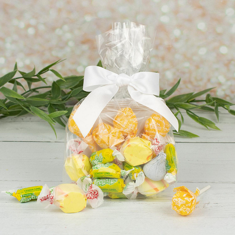 12ct Yellow Candy Goodie Bag Party Favors by Just Candy (12 Pack) Image
