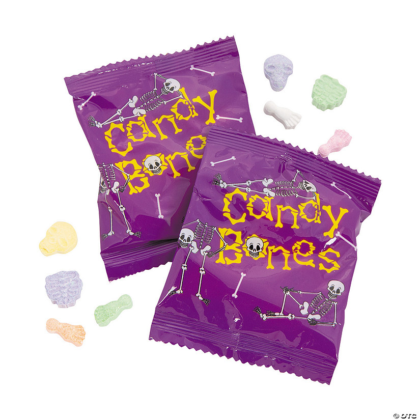 13 oz. Bone-Shaped Tart Fruit-Flavored Hard Candy Packs - 19 Pc. Image