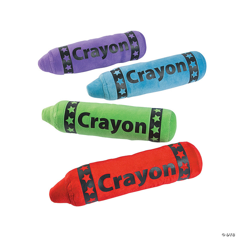 13" Stuffed Crayon Assortment - 12 Pc. Image
