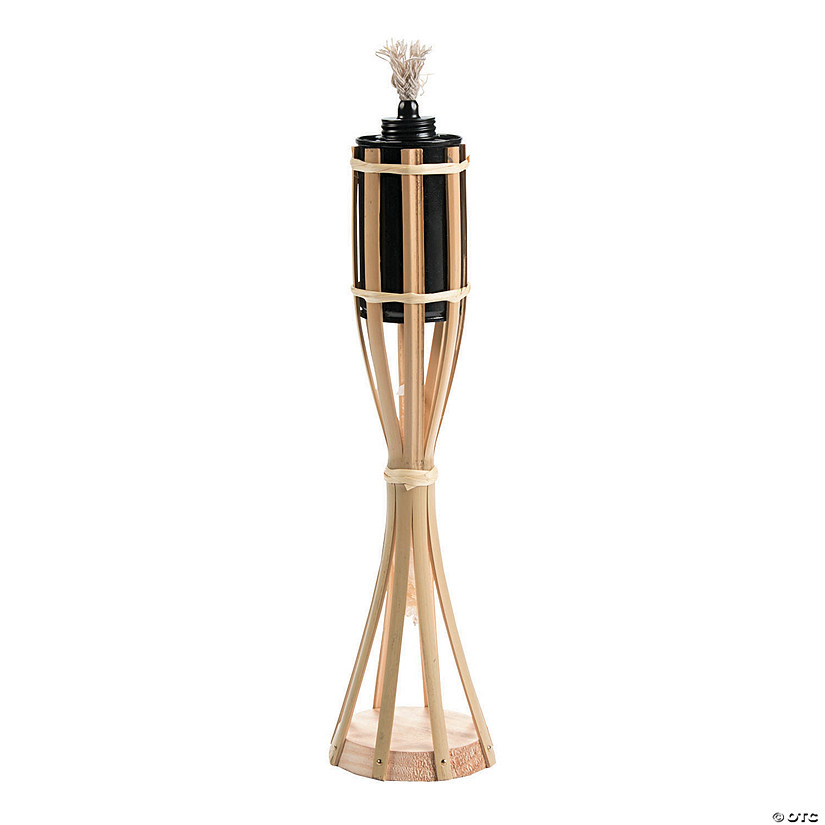 13" Tabletop Bamboo Polynesian Party Torches - 2 Pc. Image