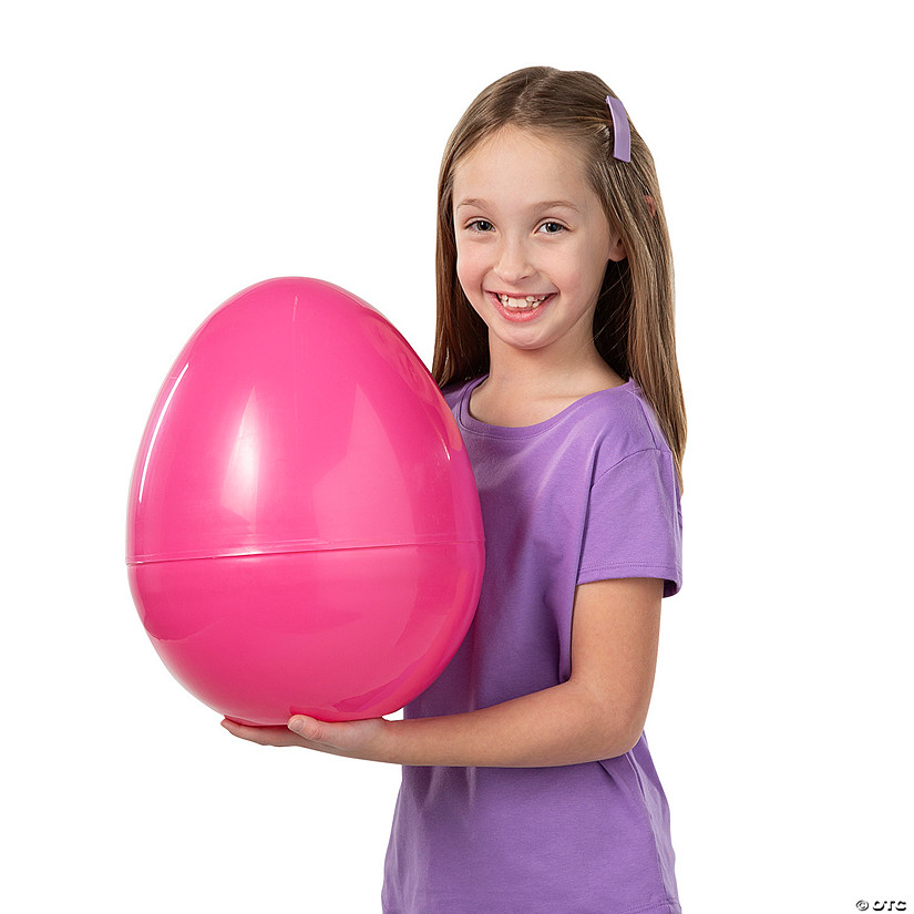 14" Fillable Plastic Easter Eggs - 6 Pc. Image