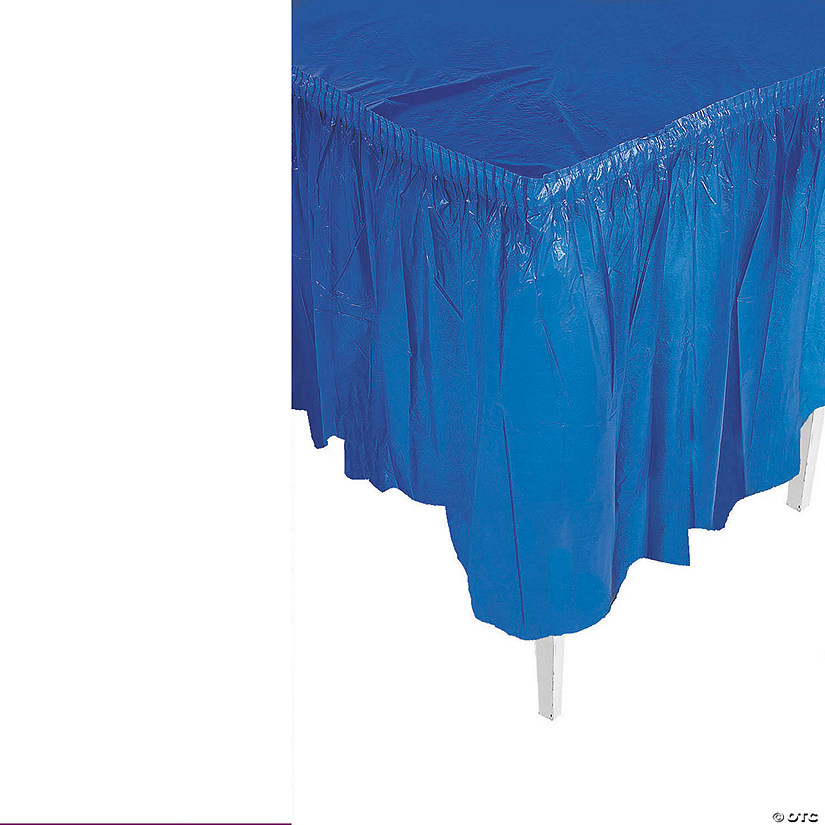 14 ft. x 29" Pleated Plastic Table Skirts Image