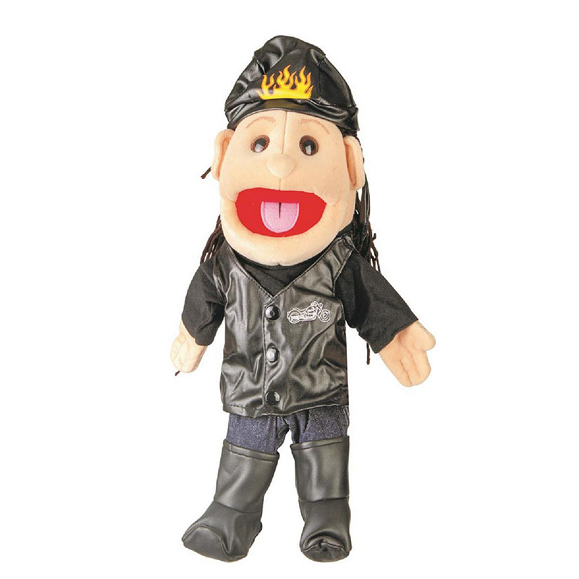 14 In. Biker In Leather Jeans - Female, Glove Puppet Image