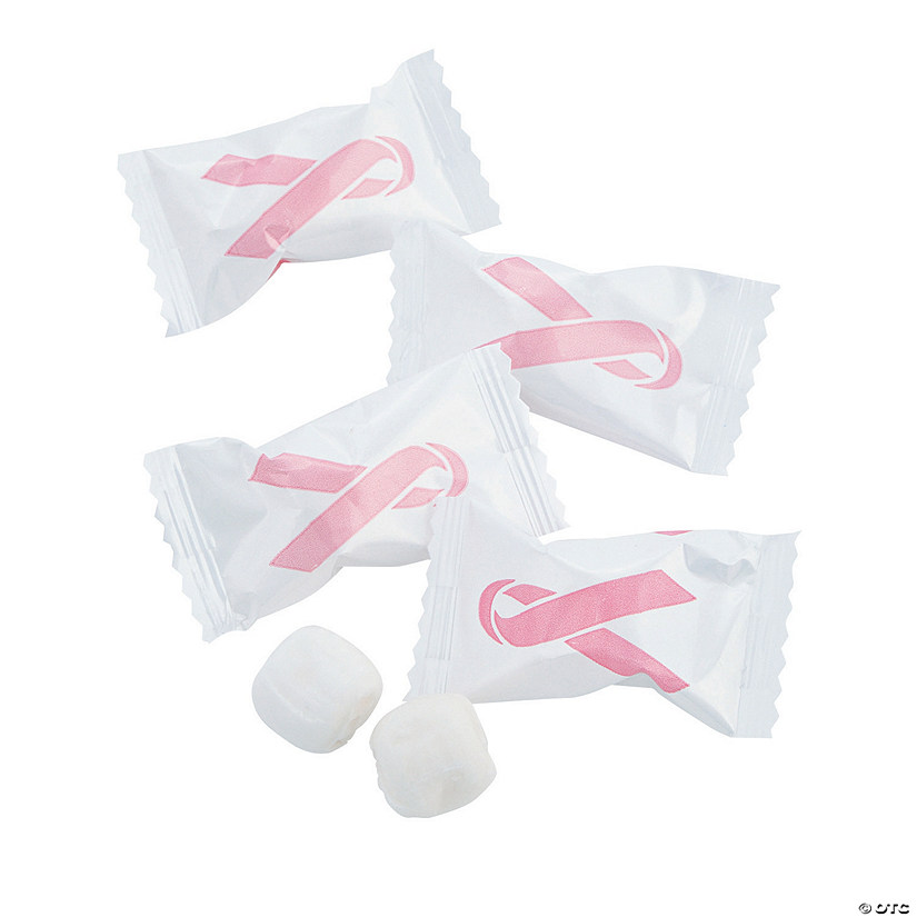 14 oz. Pink Ribbon Breast Cancer Awareness Buttermints - 108 Pc. Image