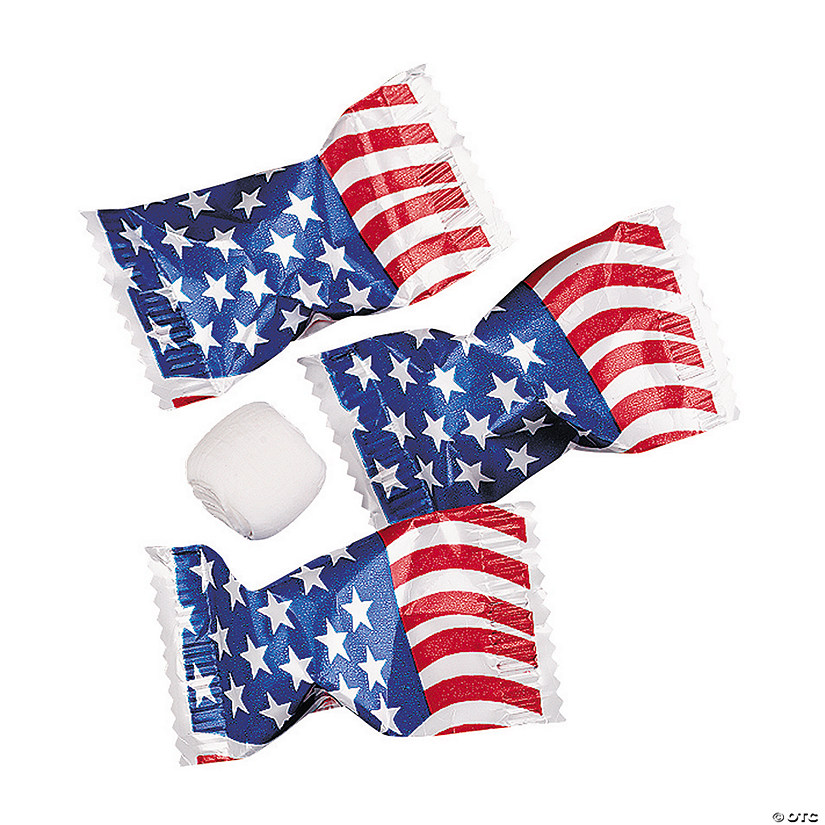 14 oz. Red, White & Blue USA Flag Buttermints - 108 Pc. Image