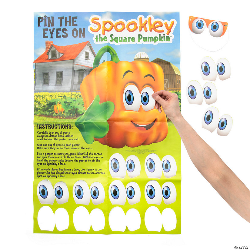 14 Pc. Spookley the Square Pumpkin&#8482; Pin the Eyes Game for 10 Image