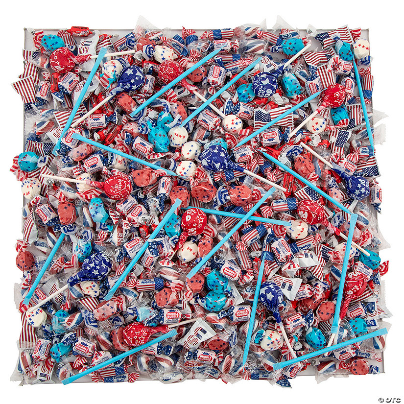 15 lbs. Bulk 1000 Pc. Patriotic Red, White & Blue Candy Assortment Image