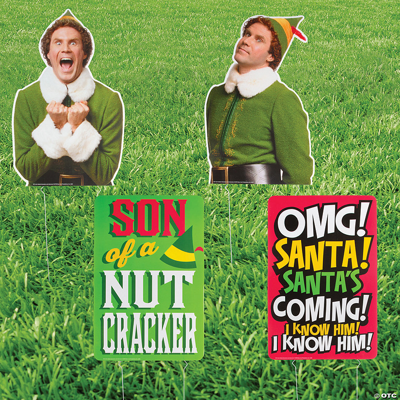 16" - 24" Buddy the Elf&#8482; & Quotes Yard Signs - 4 Pc. Image