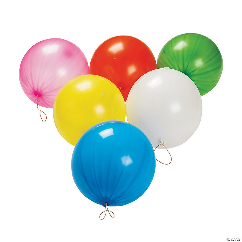 16" Bulk 50 Pc. Bright Colors Latex Punch Ball Balloon Assortment Image