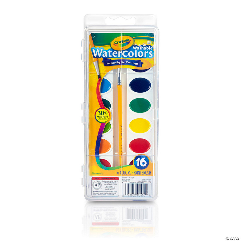 16 Color Crayola<sup>&#174;</sup> Washable Watercolors Image