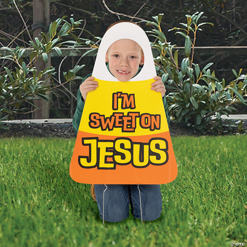16" x 24" Religious Candy Corn Stand-In Yard Sign Image