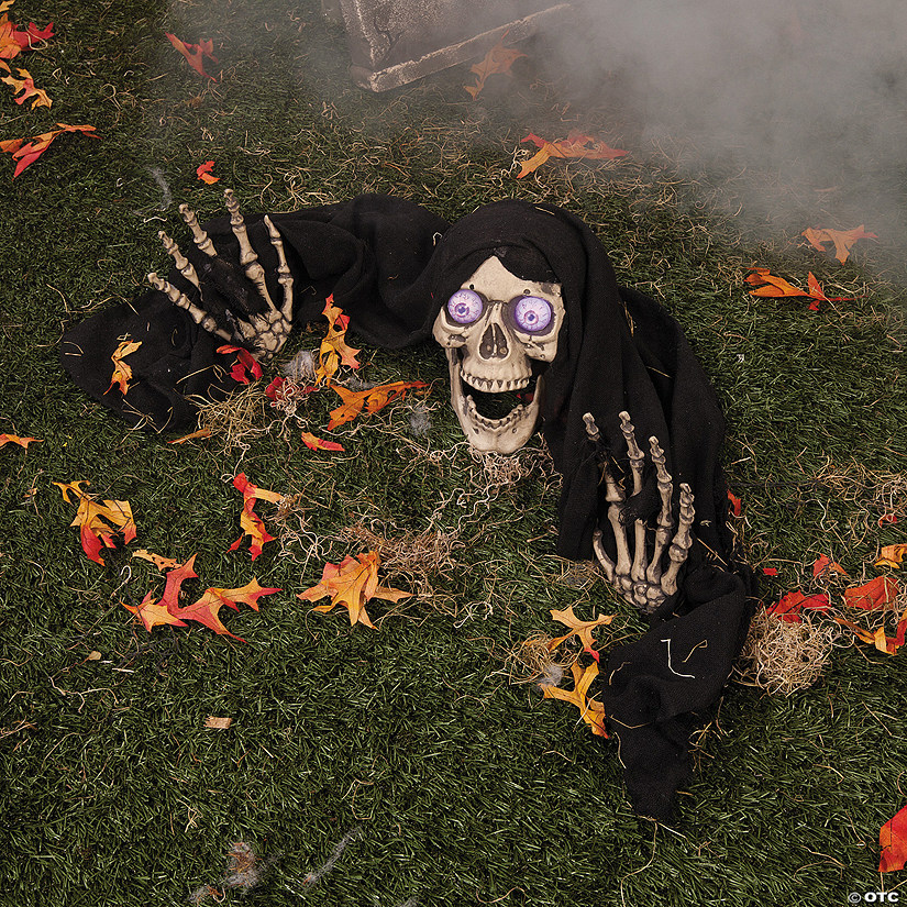 18" LED Skeleton Groundbreaker Halloween Decoration Image