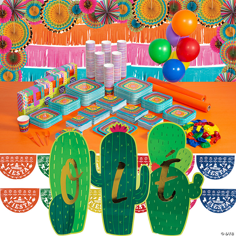 1818 Pc. Ultimate Fiesta Party Kit for 200 Guests Image