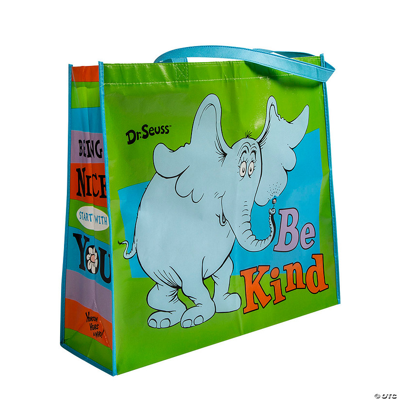 19" x 17 1/2" Large Dr. Seuss&#8482; Horton Be Kind Laminated Shopper Tote Bag Image