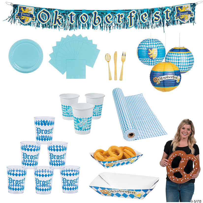 191 Pc. Ultimate Oktoberfest Tableware Kit for 8 Guests Image