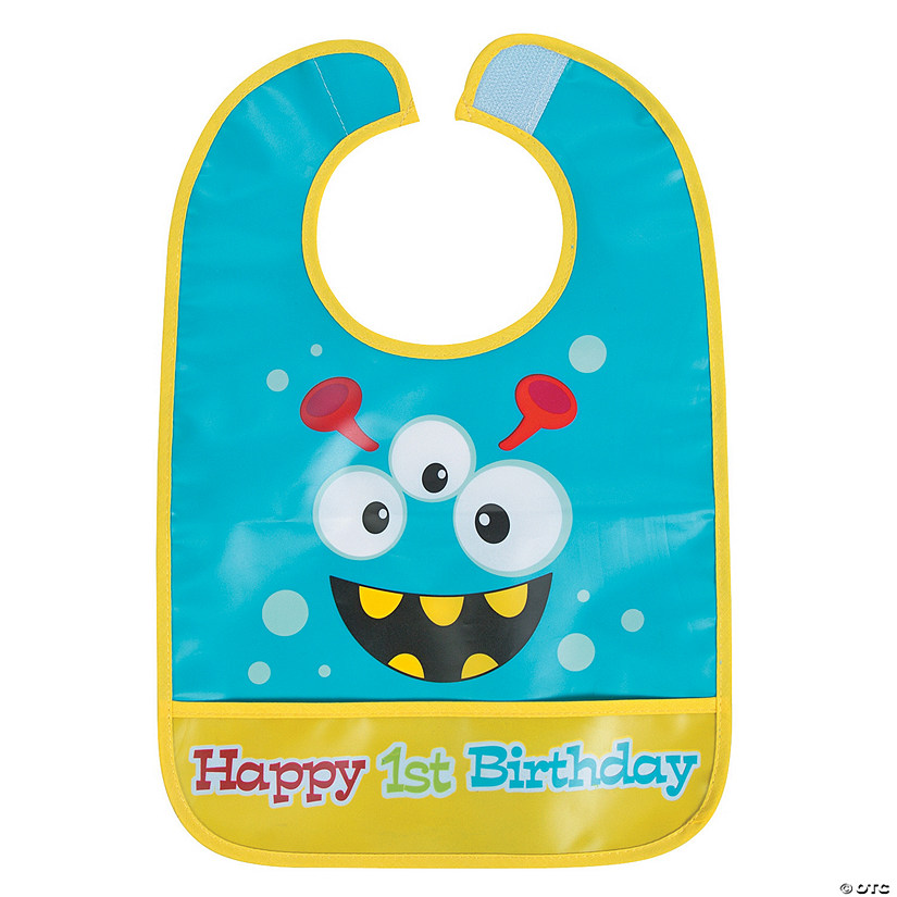 1st Birthday Mini Monster Bib Image