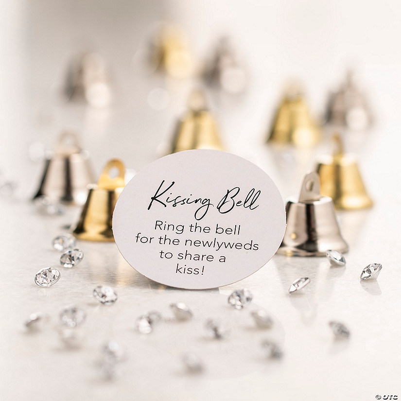 2 1/2" Cardstock Mini Wedding Bells Cards - 24 Pc. Image