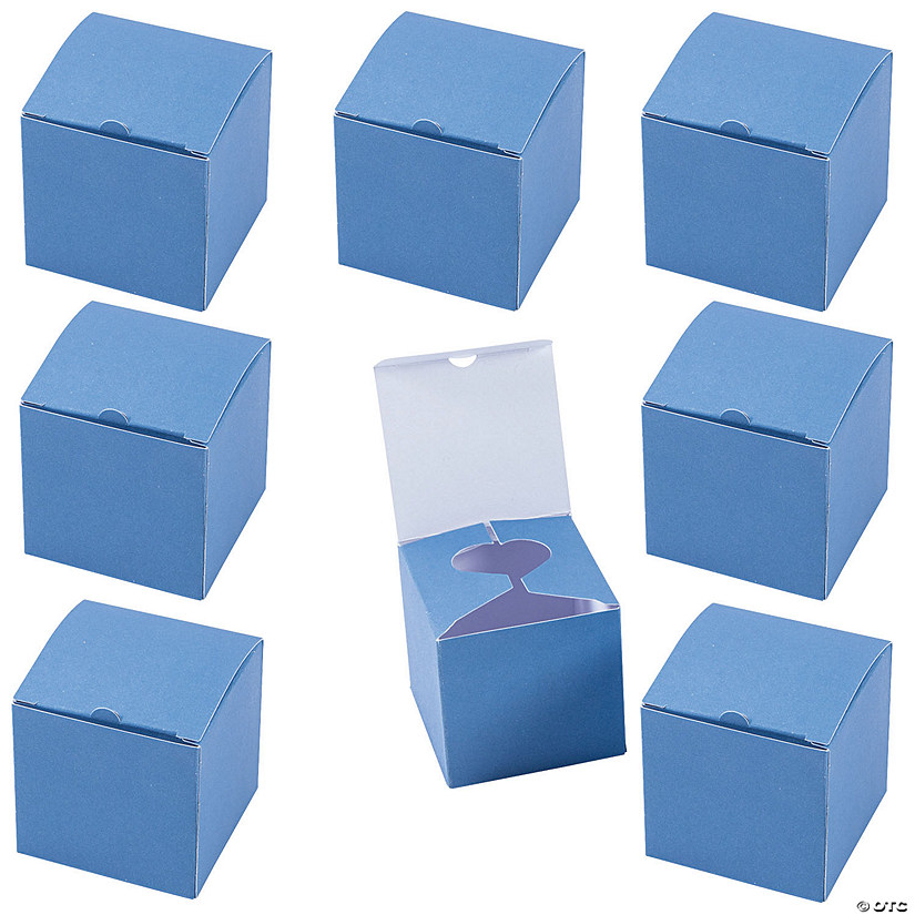 2 1/2" x 2 1/2" Bulk 96 Pc. Dusty Blue Cardstock Favor Boxes Image