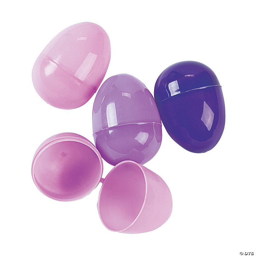 2 1/4" Bulk 144 Pc. Purple Plastic Easter Eggs Image