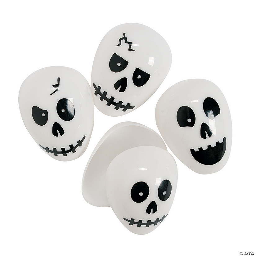2 1/4" Bulk 72 Pc. Skull Plastic Easter Eggs Image