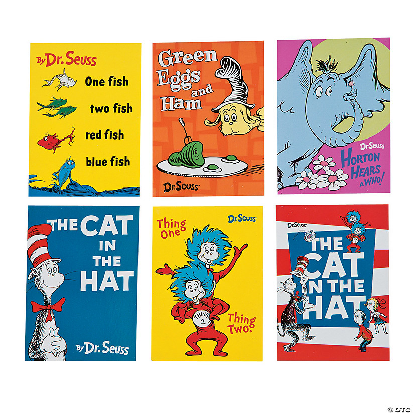 2 1/4" x 3 1/4" Bulk Mini Dr. Seuss&#8482; Book Covers Notepads Image