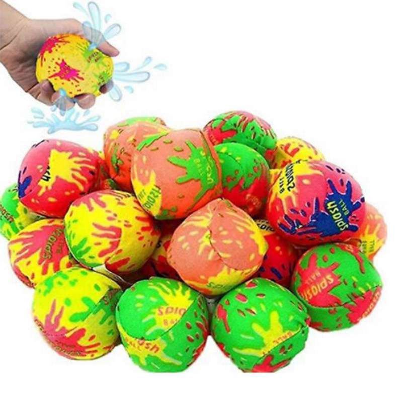 2" Colourful Water Bomb Splash Balls - Water Absorbent Ball - Kids Pool Toys - Pack of 12 Image