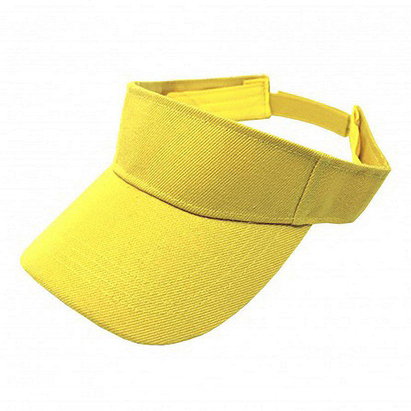 2-Pack Sun Visor Adjustable Cap Hat Athletic Wear (Yellow) Image