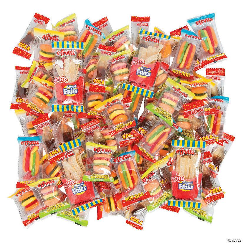 20.4 oz. Efrutti<sup>&#174;</sup> Food-Shaped Gummy Candy Mega Mix - 70 Pc. Image