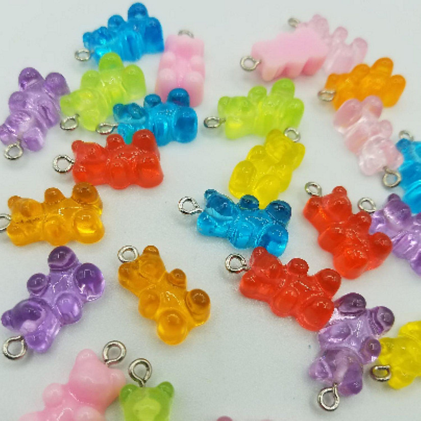 20 Assorted Gummy Bear Charms Image