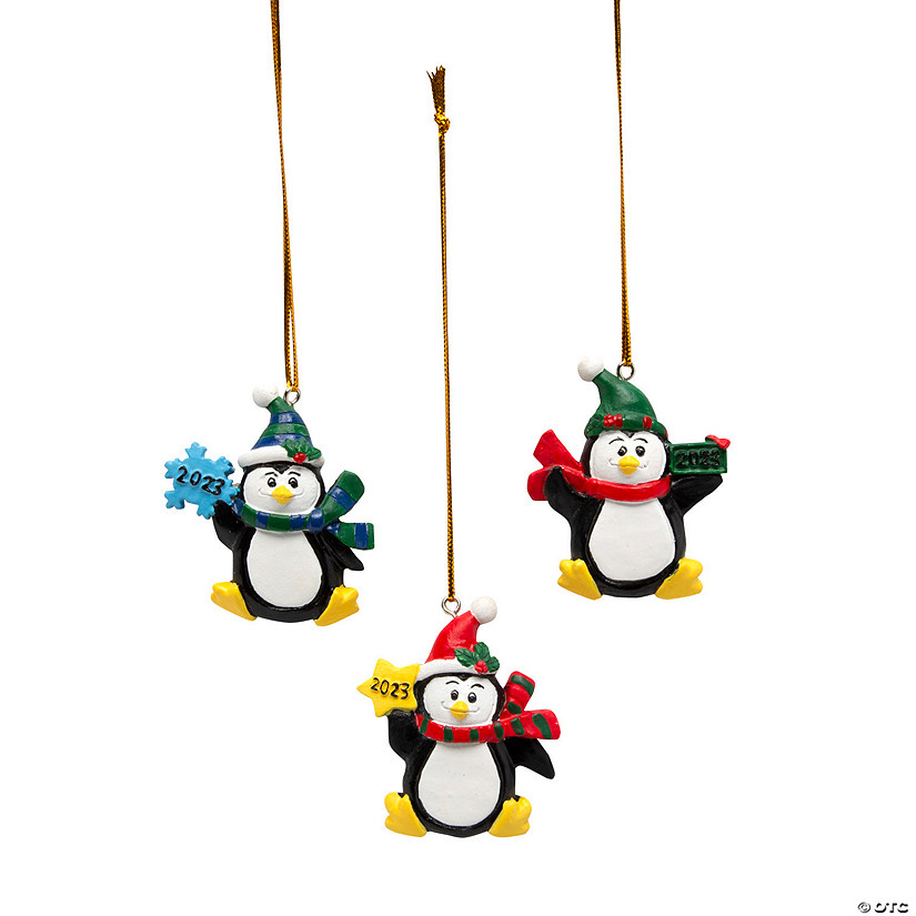 2023 Penguin Ornaments - 12 Pc.  Image