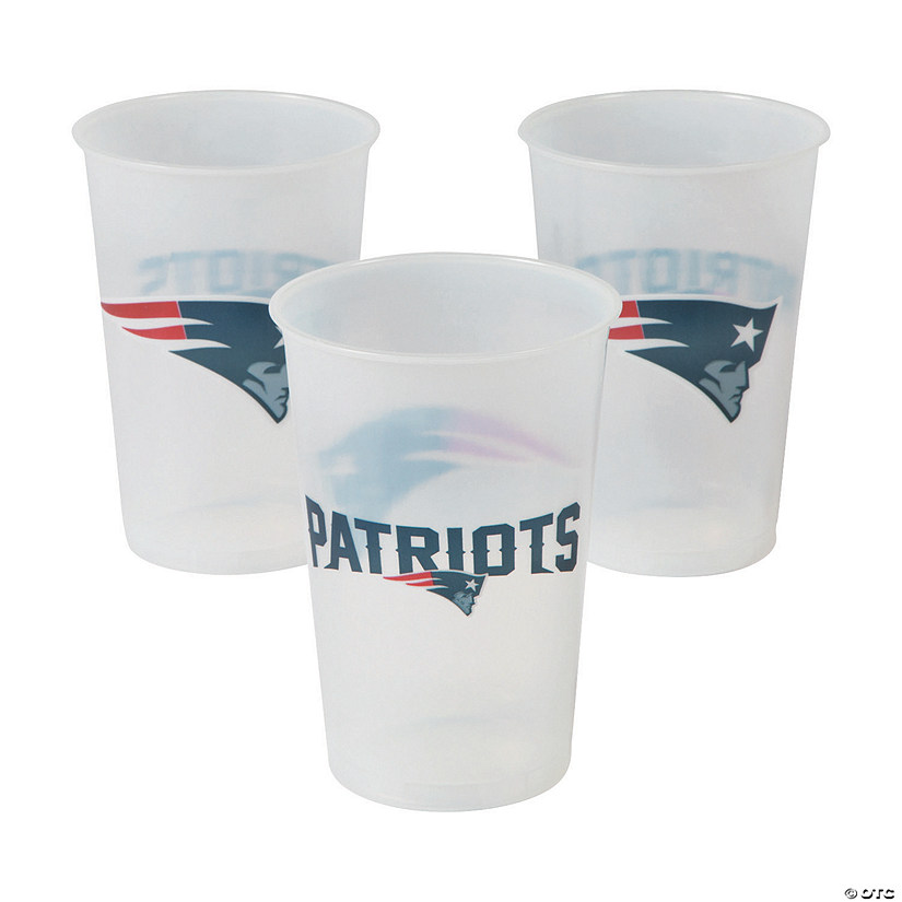 22 oz. NFL&#174; New England Patriots Disposable Plastic Cups - 8 Ct. Image