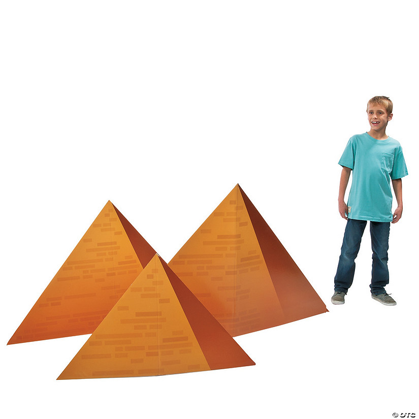 24" - 35" Pyramid Cardboard Cutout Stand-Ups - 3 Pc. Image